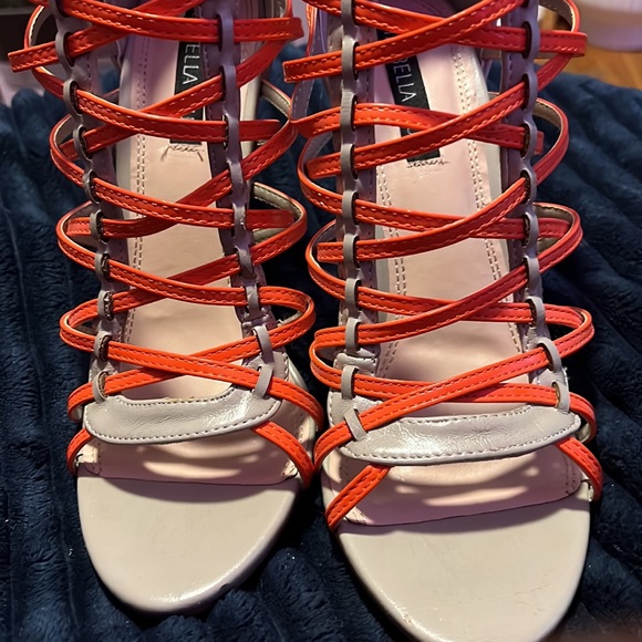 Izabella Rue Stephe Grey/Orange shoe size 9 - Picture 2 of 5